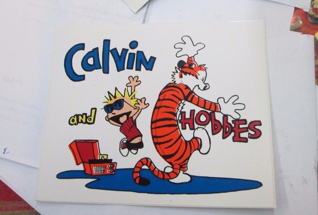 CALVIN AND HOBBES STICKER COLLECTiBLE RARE VINTAGE 90'S METAL LIVE CALVIN AND HOBBES STICKER COLLECTiBLE RARE VINTAGE 90'S METAL LIVE