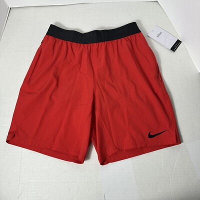 Nike Fusion 7 Inch Red Hybrid Volley Swimming Shorts Men s Size Small DV2693-657