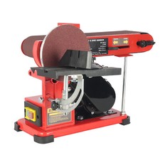 375W Belt Disc Sander Bench Electric Belt Sander for Wood Metal with Dust Port
