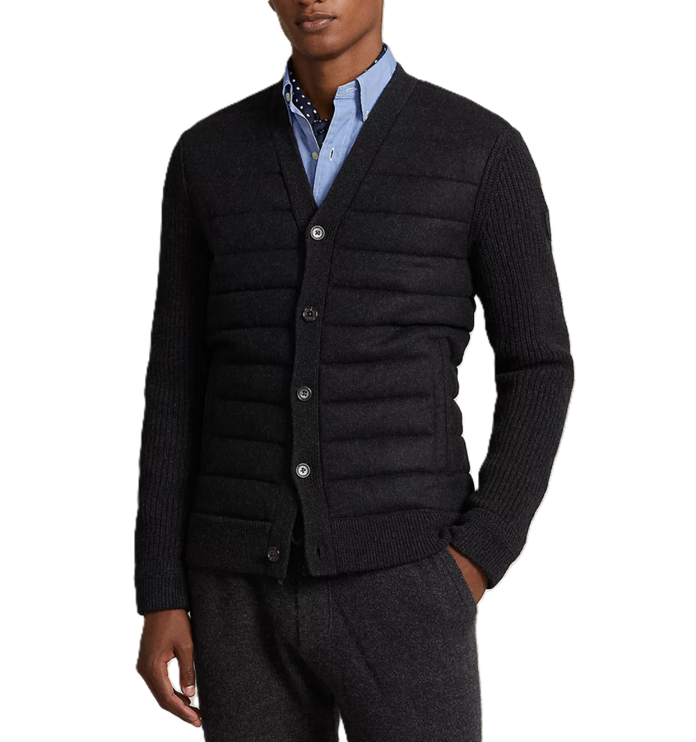 POLO Ralph Lauren MEN Wool & Cashmere Quilted V-Neck POLO Ralph Lauren MEN Wool & Cashmere Quilted V-Neck