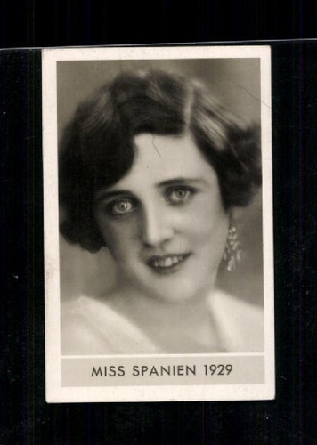 Die Schönsten Frauen Der Welt 1929 Miss Spanien 1929 Die schönsten Frauen der Welt Zigarettenbild ## BC
