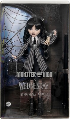 Monster High x Wednesday Addams - Doll & Accessories Brand New In Box   Same Day