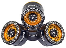 Nhx Rc 2.2 Aluminum Beadlock Crawler Wheels Set - Knight Sword -goldbk 4pc