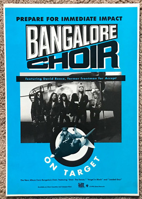 BANGALORE CHOIR - ON TARGET 1992 Full page UK magazine ad ACCEPT