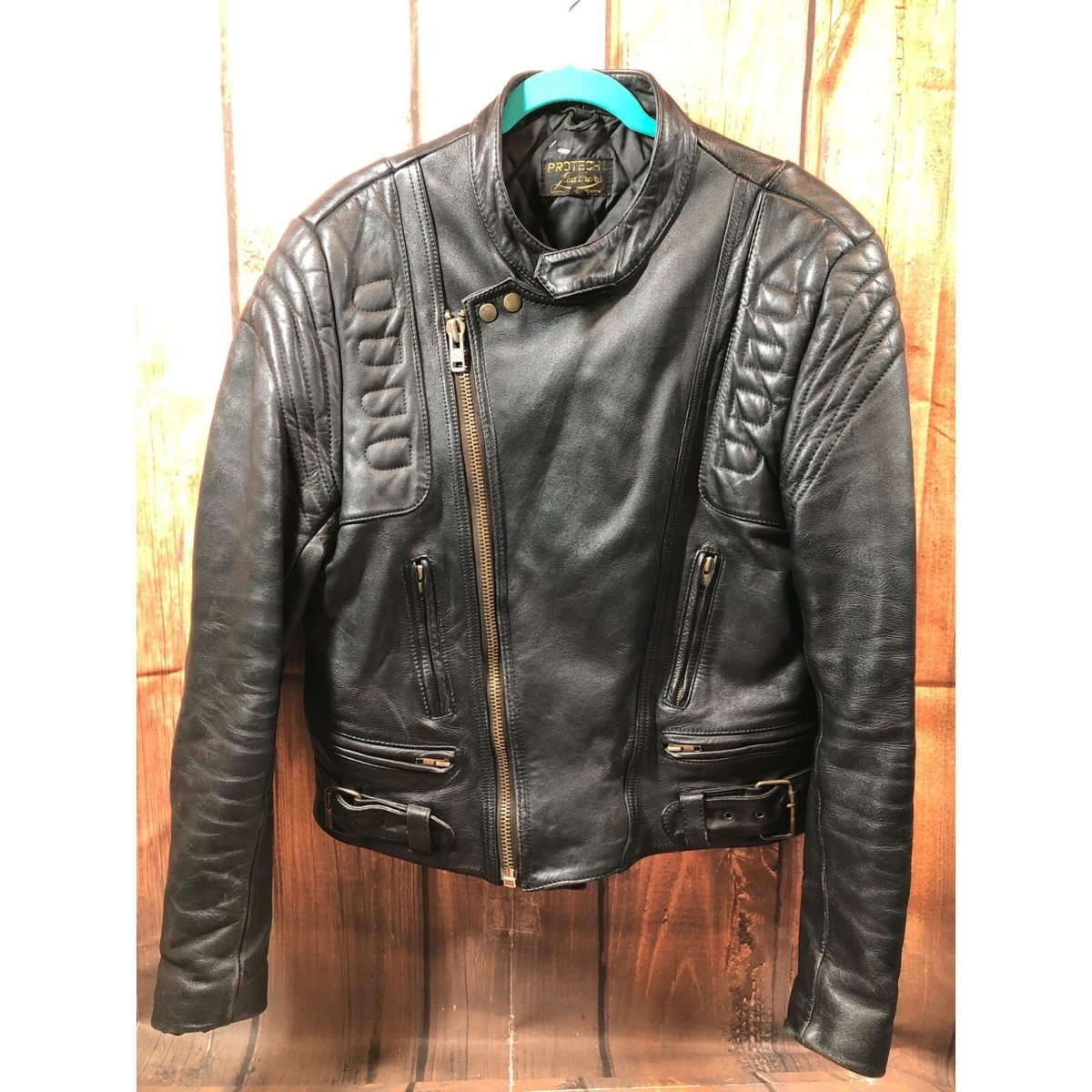 protech leather apparel 34 シングル ライダース US