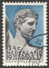 Netherlands 1937, Scouting, World Jamboree, Hermes, 12  1/2 cent used, VF