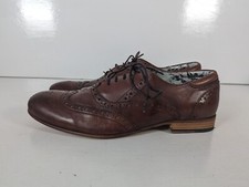 Ask The Missus Shoes Leather Men's 41 UK 7 Brown Lace Up