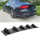 For Audi A3 A4 A5 A7 TT TTS Lower Rear Diffuser Bumper Lip 10 Shark Fin Body Kit