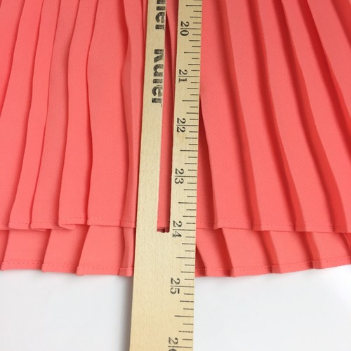 1.State Womens Top Small Coral Chiffon Cold Shoulder Blouse Lined Havana - Picture 8 of 11