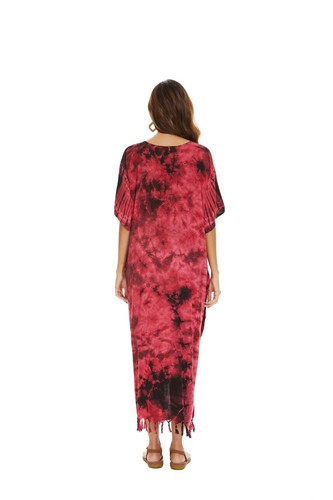 Beautybatik Hippie Tie Dye Kaftan Loungewear Maxi Plus Size Long Dress XL to 4X - Picture 97 of 176