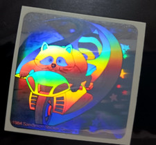 New Year Merry Christmas Sandylion Raccoon 3D Stickers Vintage 80s Special day