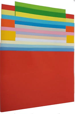 Tonpapier Tonkarton Tonzeichenpapier A4 basteln viele Farben 160g/m² (22339)