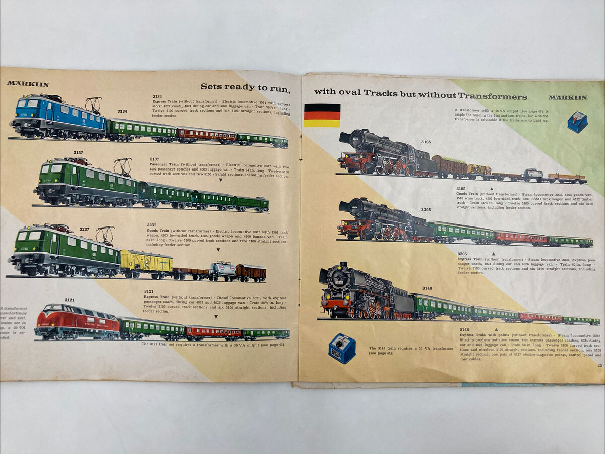 Vintage 1960s Marklin Fine Metal Toys English Catalogs And Vintage 1960s Marklin Fine Metal Toys English Catalogs And
