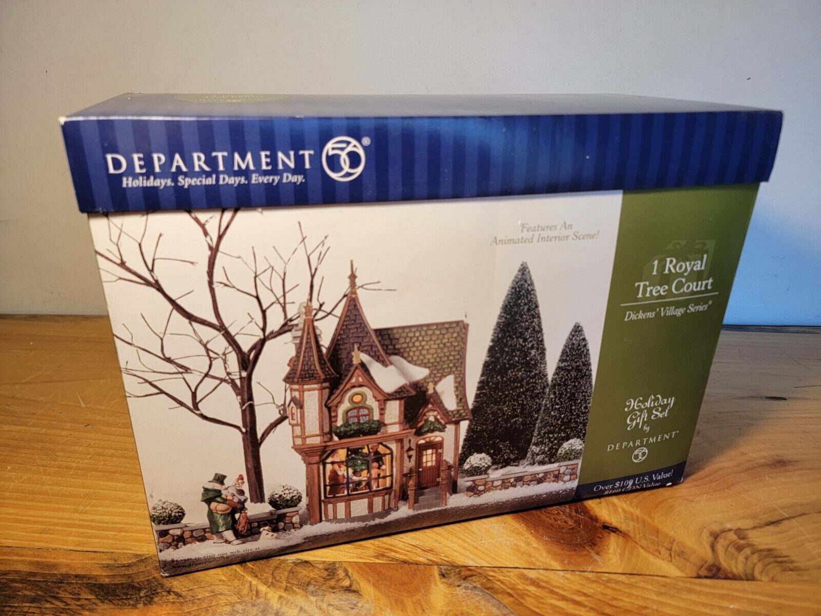 Dept 56 1 Royal Tree Court Dickens Village Series 56.58506 HOUSE + 1 TREE - Picture 18 of 18