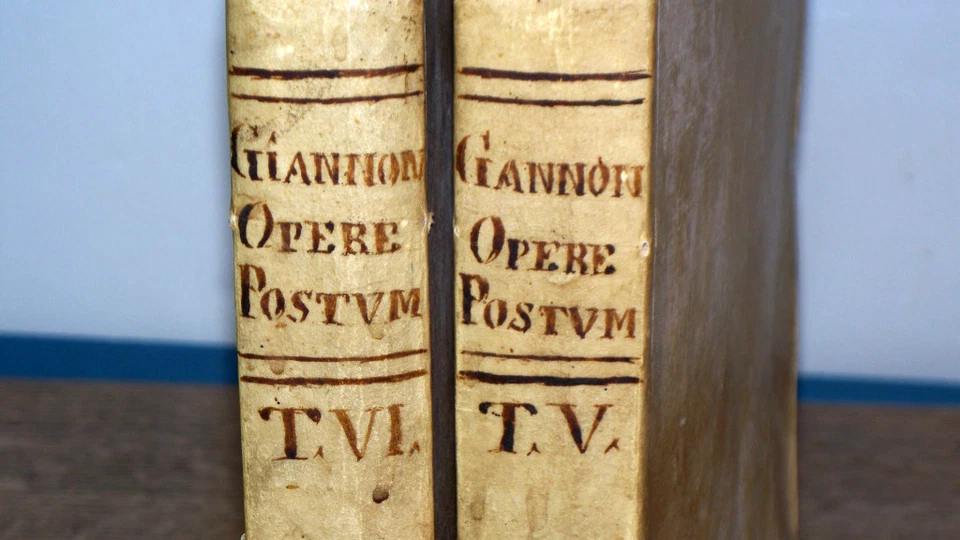 The Civil History of the Kingdom of Naples, 1760, Pietro Giannone - 2 Vols - Image 2 of 4