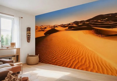 Desert Landscape living room wallpaper and Adhesive SET Wall Mural Safari Africa