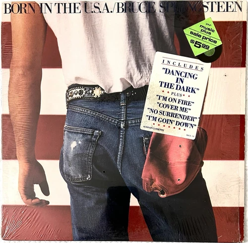 BRUCE SPRINGSTEEN Born In The USA COLUMBIA LP NM SHRINK w/hype insert 1st press