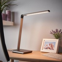 Lindby Led Tischlampe 'Kuno'mit Usb Anschluss Dimmbar (Modern) In Alu (1 Flammig