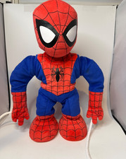 Just Play Marvel Kids Swing Sling Spidey 15" Animated Plush Spider-Man SEE VIDEO
