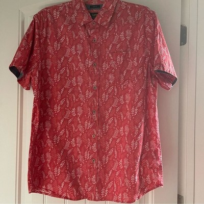 Lee Red and White Patterned Men's Shirt