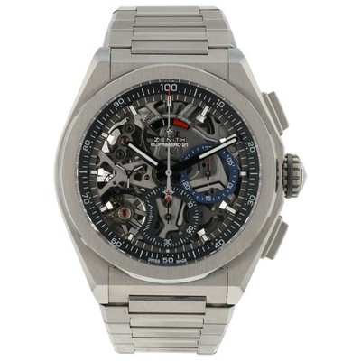 Zenith Defy El Primero Skeleton Dial Titanium 44mm Auto Men s Watch 95.9000.9004