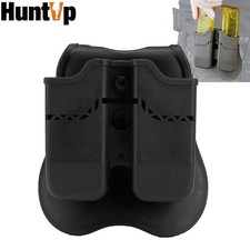 Tactical OWB Double Magazine Pouch Paddle Holster for .40 9mm Pistol Mag Holder