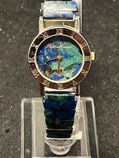 Stunning Pitti Mosaici Firenze Ladies Lapis Quartz Watch Excellent Working.