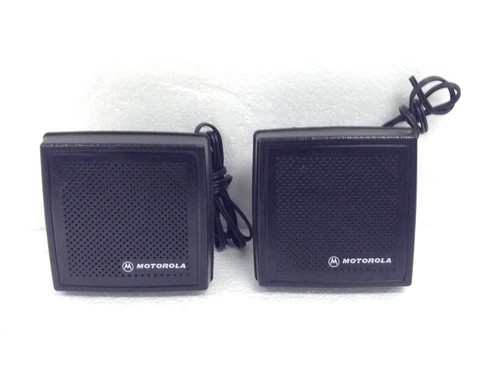 Lot of 2 Motorola HSN4031B External Speakers Mobile Radio, WORKING FREE SHIPPING