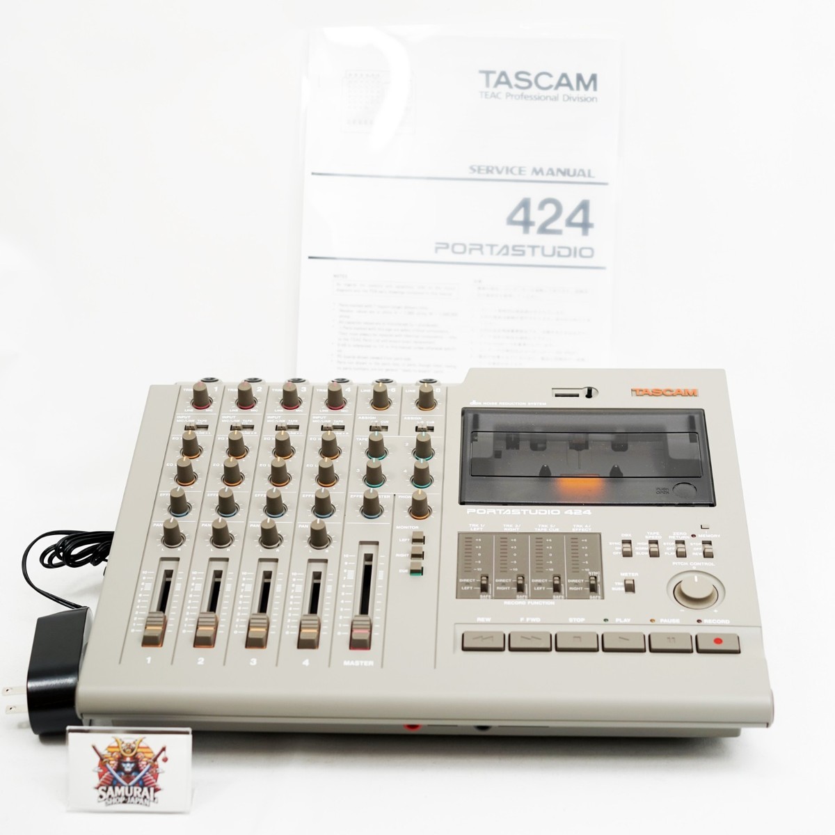TASCAM Portastudio 424 Cassette 4-Track Multitrack Recorder MTR