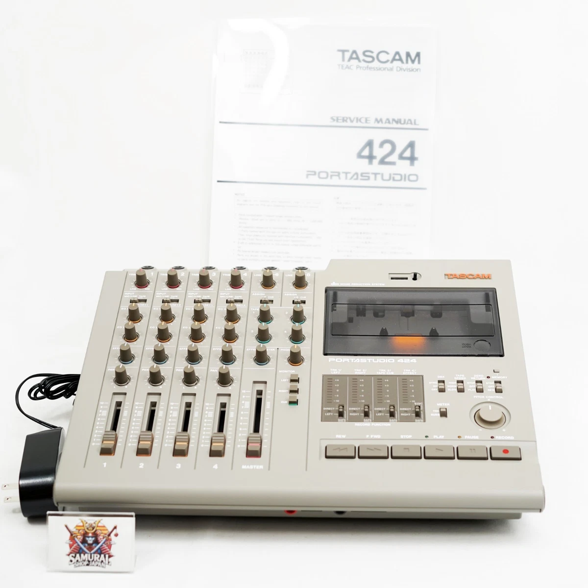 TASCAM Portastudio 424 Cassette 4-Track Multitrack Recorder MTR
