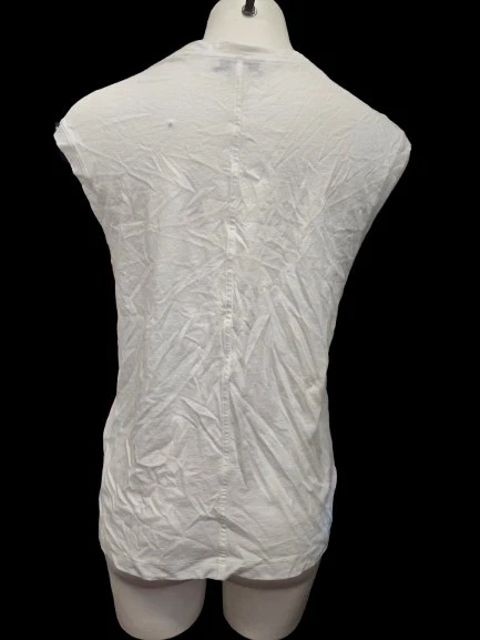 Camiseta blanca sin mangas Vince para mujer Foto 2 de 4