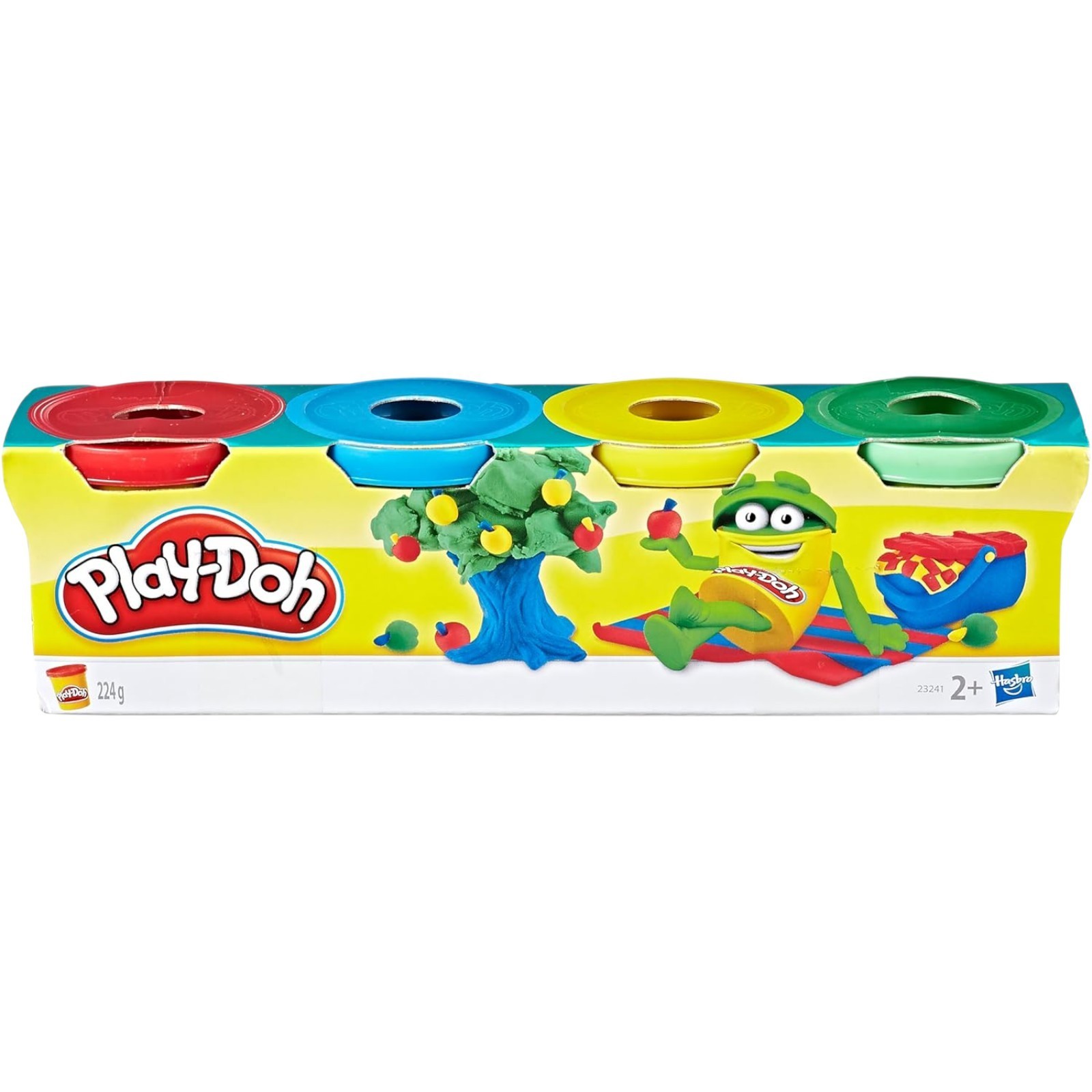 Play-Doh Mini Pack of 4 Colour Dough Tubs 224g Kids Modelling Clay Hasbro