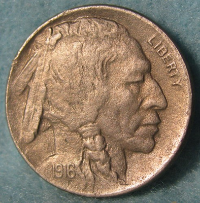 #ad 1916 D Buffalo Nickel High Grade Details Old US Coin #504 $37.00