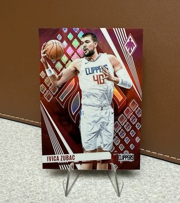 Ivica Zubac 2023-24 Panini Phoenix - Red Prizm /199 Los Angeles Clippers #200