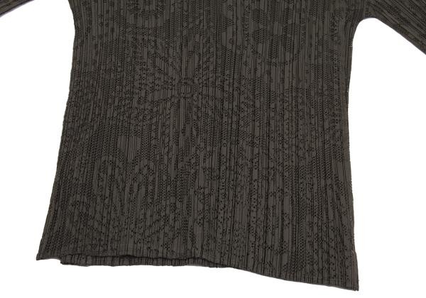 PLEATS PLEASE Mesh Pattern Buttonless Cardigan Si… - image 7