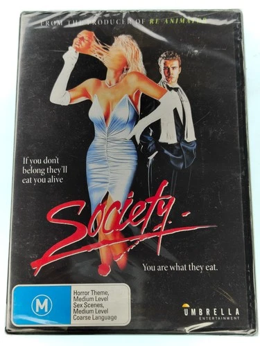 Society (DVD, 1989) New Sealed REG 4