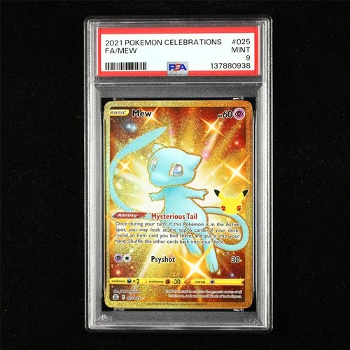 PSA 9 MINT 2021 Pokemon ENG Mew E 025/025