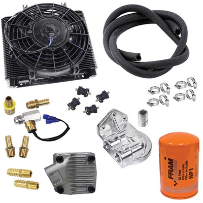 #ad #ad Vw Bug Flat Cam Oil Pump Fram Filter 72 Plate Oil Cooler Electric Fan Kit $582.94