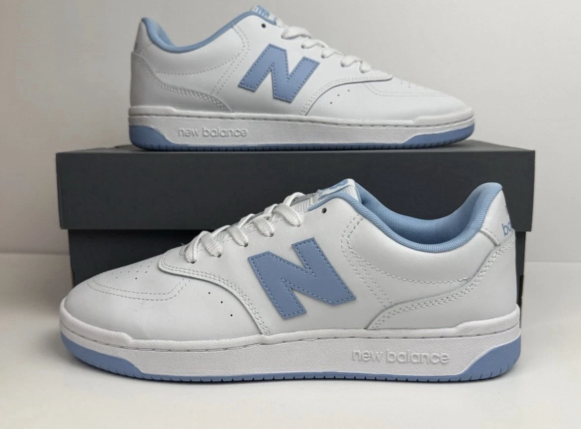 New Balance Men\'s Size 13 White Leather Sneakers with Baby Blue New Balance Numeric 480 White & Blue Skate Shoes | Zumiez main image 4