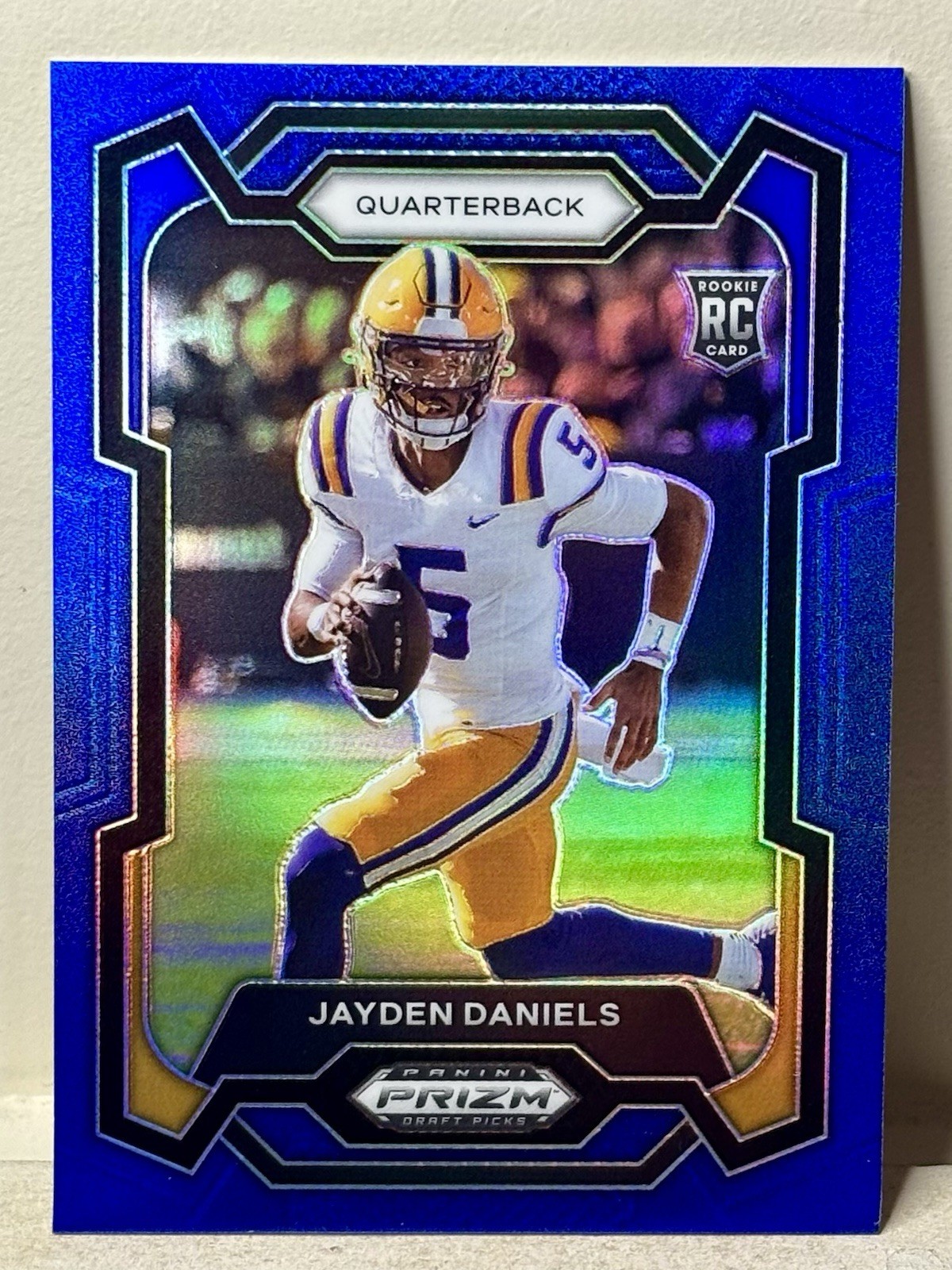 2024 Panini Prizm Draft Picks - Jayden Daniels #108 Blue Prizm /199 Rookie RC