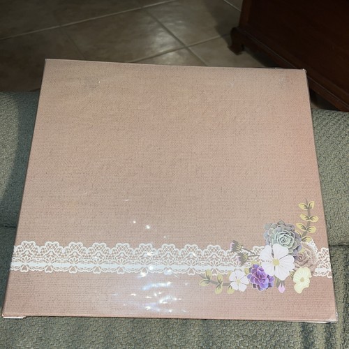 NEW 12" x 12" Floral Scrapbook/Photo Album by Distribue Par
