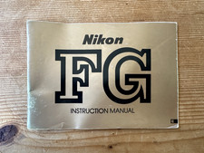 Original NIKON FG instruction manual