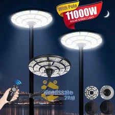 LED 11000W Commercial Solar Street Lights Outdoor Dusk to Dawn High-lighted Lamp