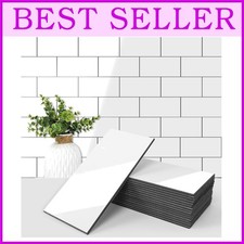 Peel and Stick Subway Tile in Glossy White