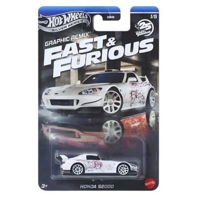 Hot Wheels Silver Series Graphic Remix Fast & Furious 1:64 Honda S2000 Neu 1/5