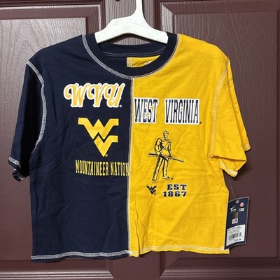 WVU Mountaineers  University Team Athletics Size Large NWT Women s Shirt 10/12