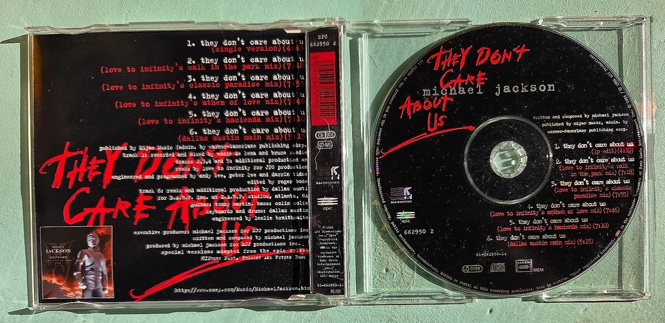 Michael Jackson - They Don't Care About Maxi-CD 6 Mixe AT 1996 Zustand: sehr gut - Bild 2 von 2