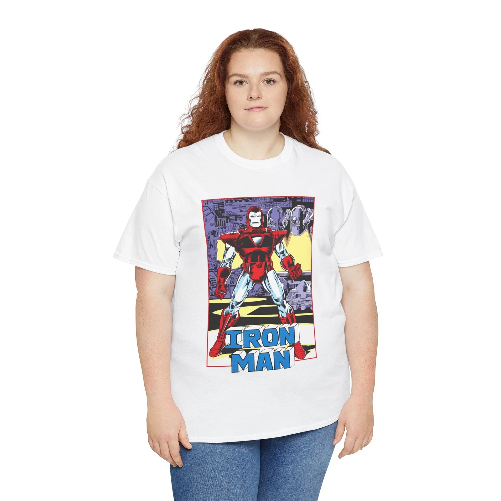 Iron Man T-Shirt - Tony Stark - Silver Centurion Armor - Marvel Comics