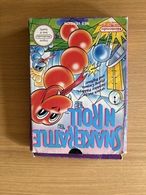 Snake Rattle N Roll NES (PAL UKV) Complete In Box CIB Rare LTD 1990 Nintendo