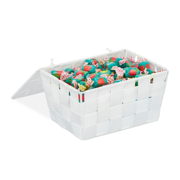 Aufbewahrungskorb Aufbewahrungsbox Badkorb Flechtkorb Deko-KöRbchen 1,8 L-image